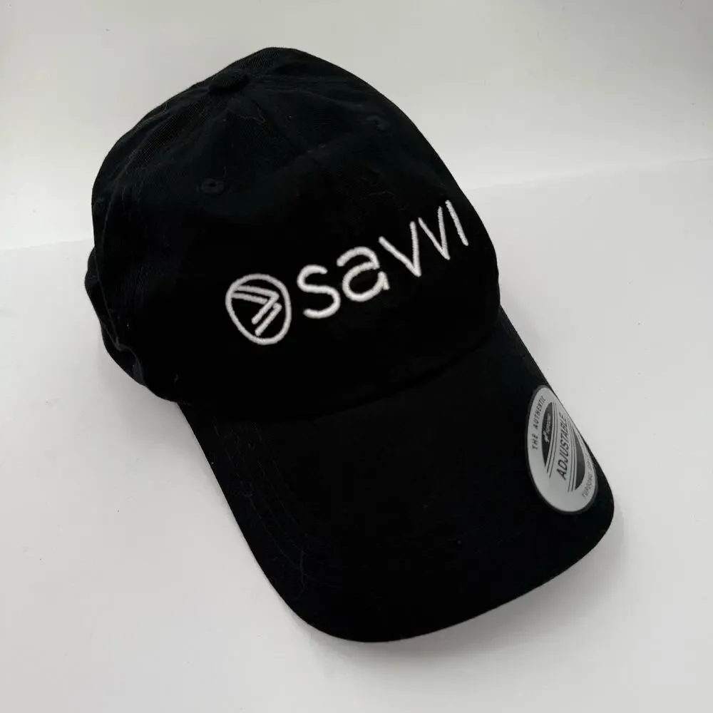 Savvi Hat NEW Black Cotton Adjustable NWOT The Classics Slideback Activewear